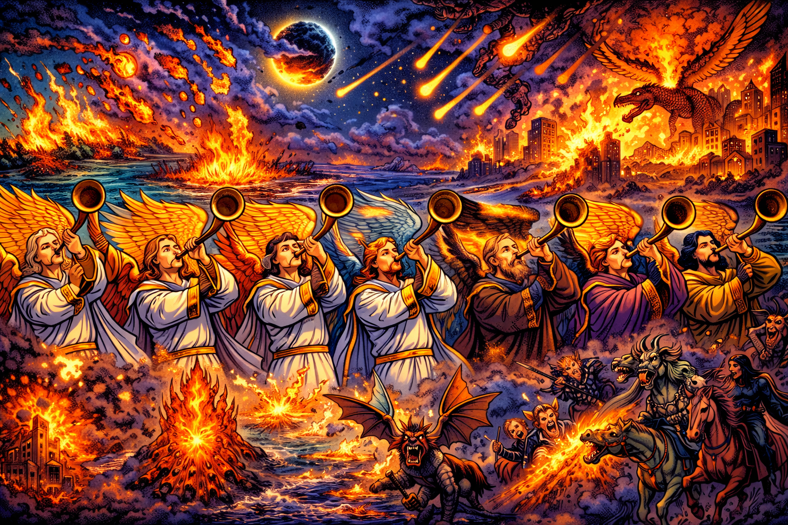 Las siete trompetas del Apocalipsis